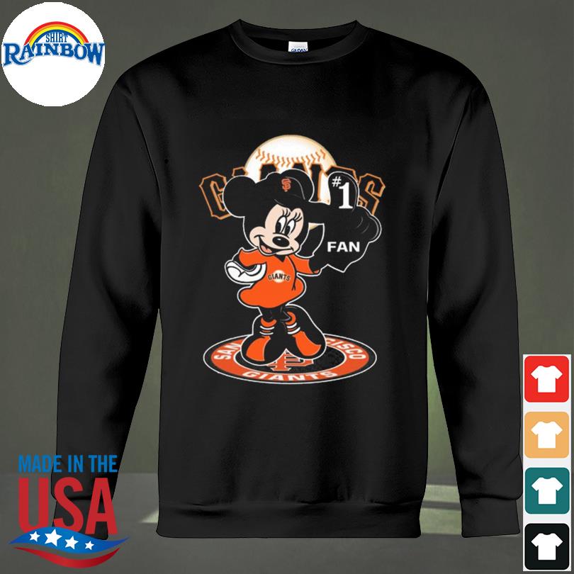 Trending mickey mouse san francisco giants fan 1 baseball Shirt