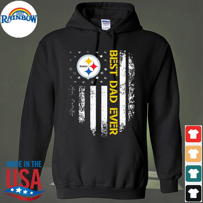 Best dad ever Pittsburgh steelers American Flag shirt, hoodie