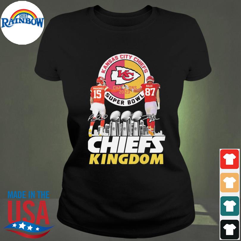 Travis Kelce Patrick Mahomes and Pacheco Super Bowl LVII Champions Kansas  City Chiefs signatures shirt, hoodie, sweater, long sleeve and tank top