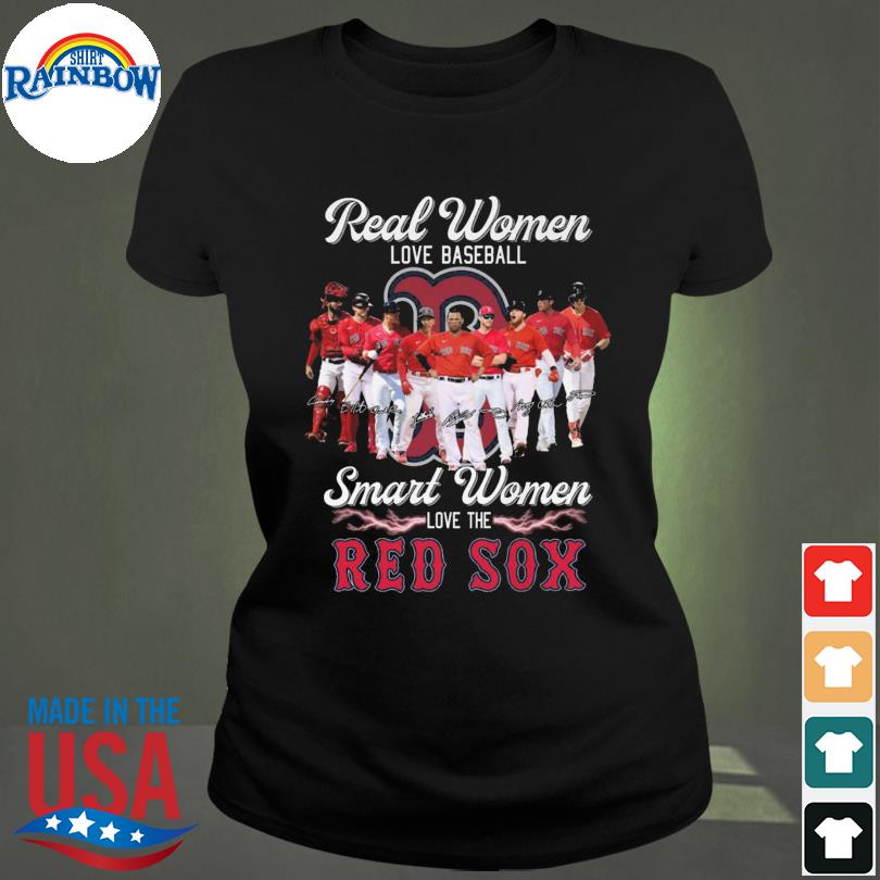 Real Women love Baseball smart women love the Red Sox 2023 shirt