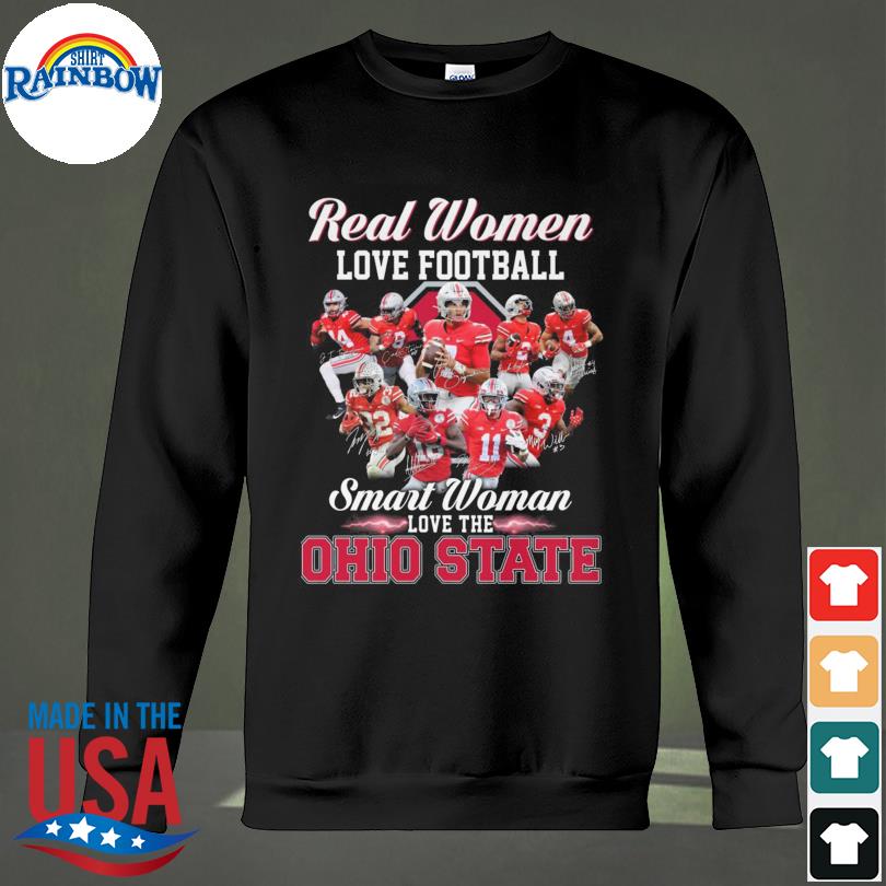 Official real Women Love Football Smart Women Love The Ohio State Buckeyes  Shirt, hoodie, sweater, long sleeve and tank top