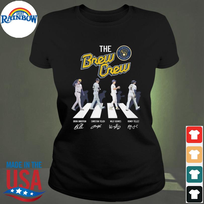 Milwaukee Brewers The Brew Crew Abbey Road Signatures Shirt, hoodie,  sweater, long sleeve and tank top