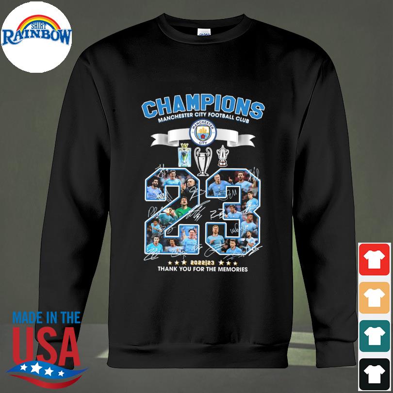 Buy Champions Man City Football Club 2022 23 Thank You For The