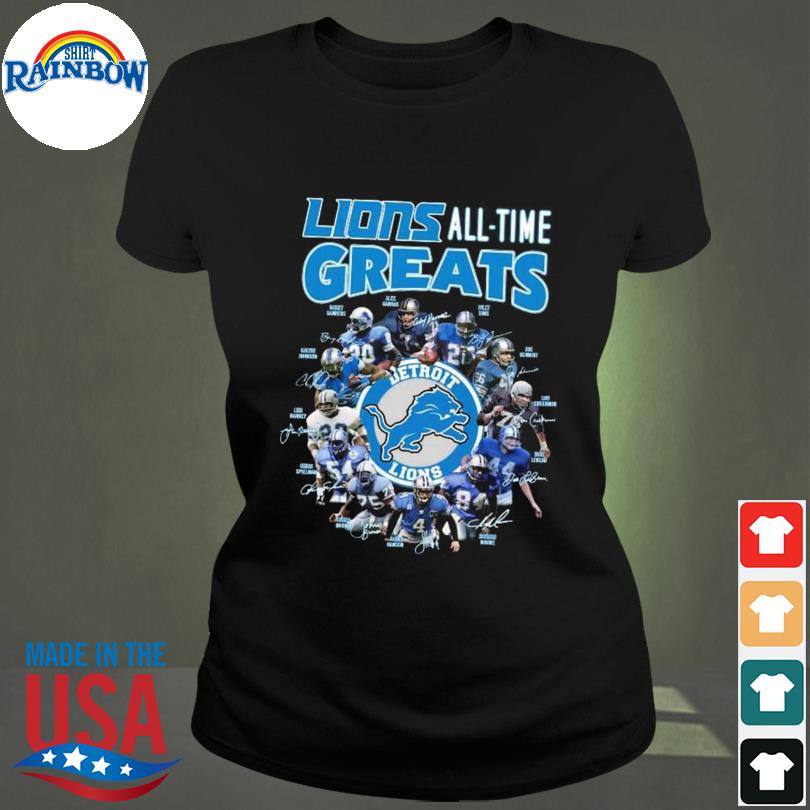 Detroit Lions Members All-Time Greats T-Shirt - TeeNavi