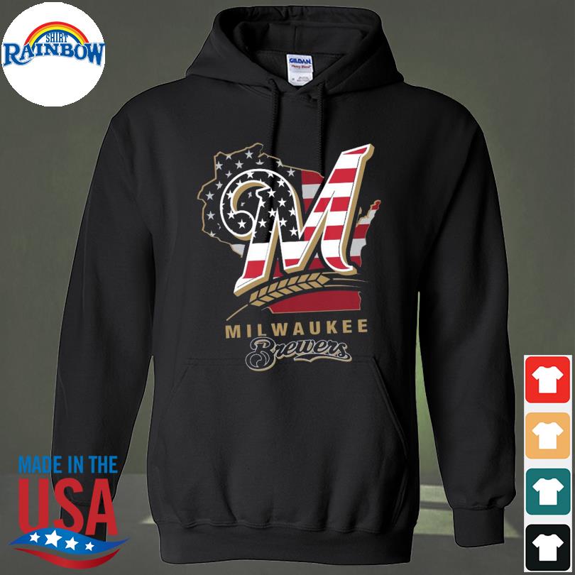 Milwaukee Brewers American Flag 2023 shirt, hoodie, sweater, long