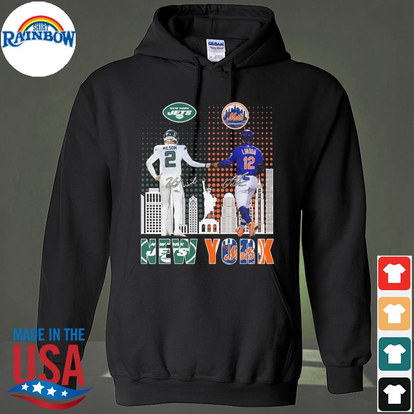 New York Jets Zach Wilson and new york mets Francisco Lindor city  signatures 2023 shirt, hoodie, longsleeve tee, sweater