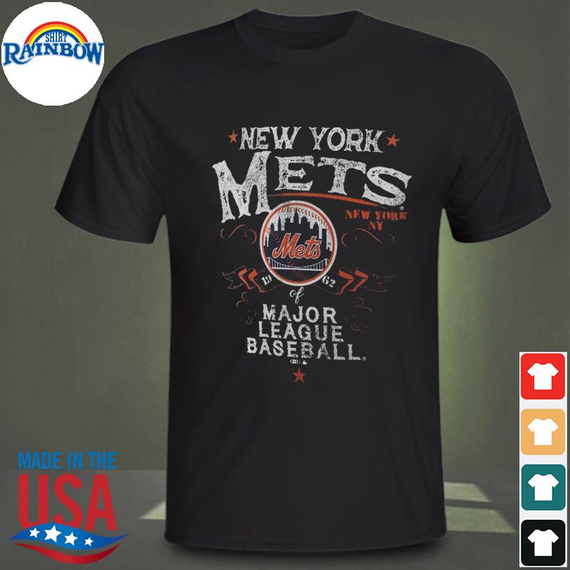 Men's Darius Rucker Collection by Fanatics Black New York Mets Beach Splatter T-Shirt Size: Small