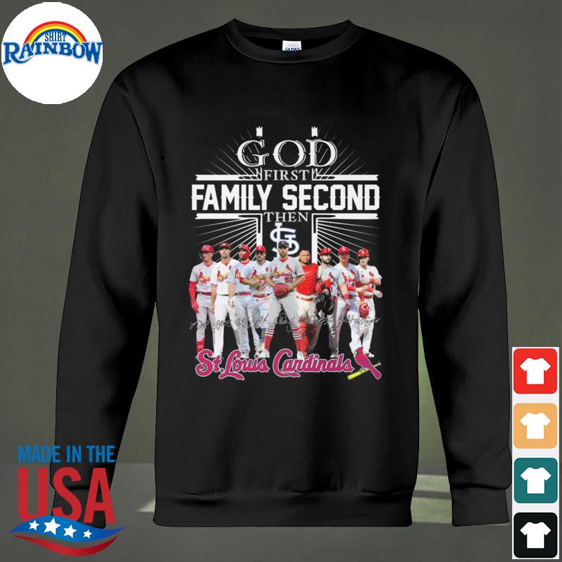 God first family second St Louis Cardinals baseball shirt, hoodie,  longsleeve tee, sweater