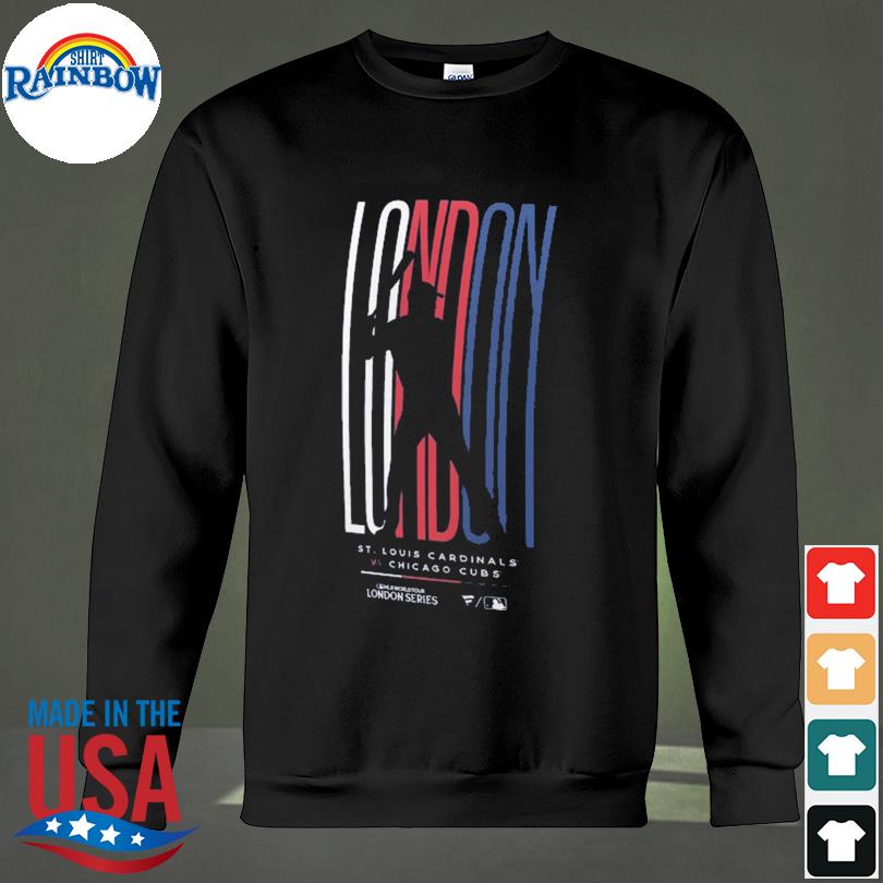 Men's Chicago Cubs vs. St. Louis Cardinals 2023 MLB World Tour London  Series Silhouette T-Shirt, hoodie, sweater, long sleeve and tank top