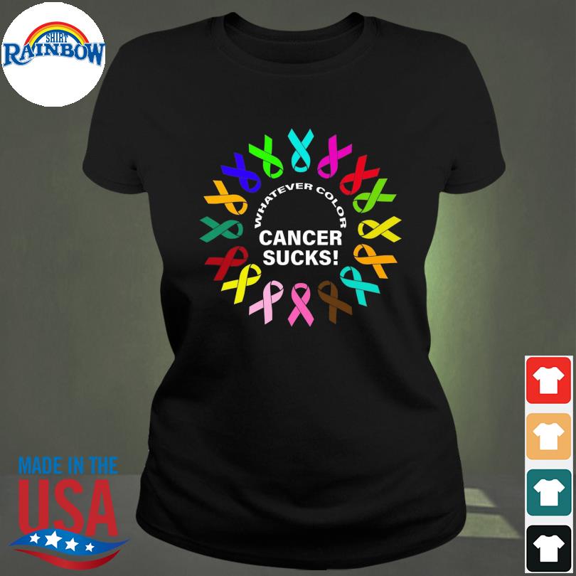 Buffalo Bills whatever color cancer sucks nfl 2023 shirt - Limotees