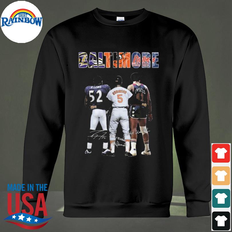 Baltimore Ravens Lewis Orioles Robinson Bullets Unselo T Shirt