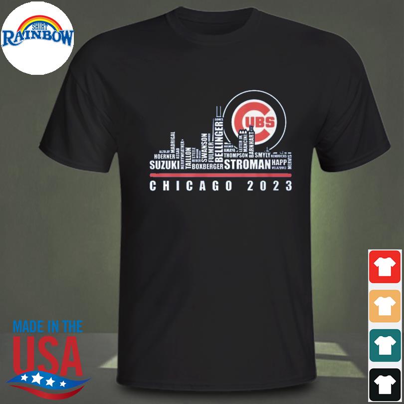 Chicago Cubs 2023 Season Team Players Names In City shirt, hoodie, sweater  and long sleeve