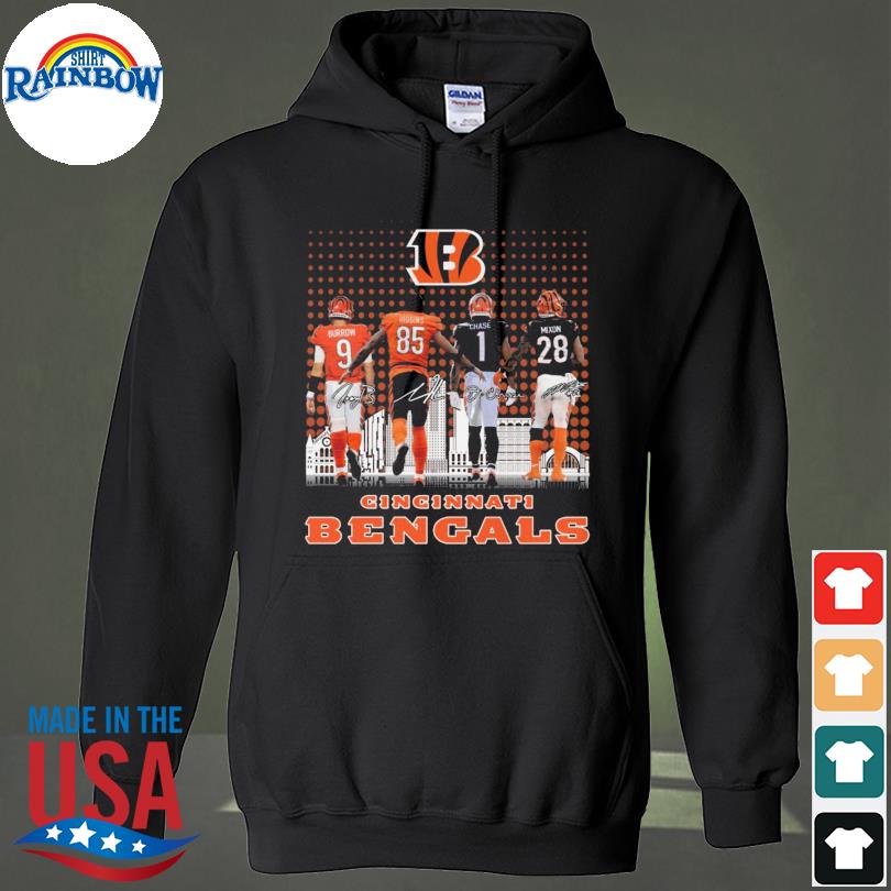 Cincinnati Bengals football skyline signatures shirt, hoodie, longsleeve  tee, sweater