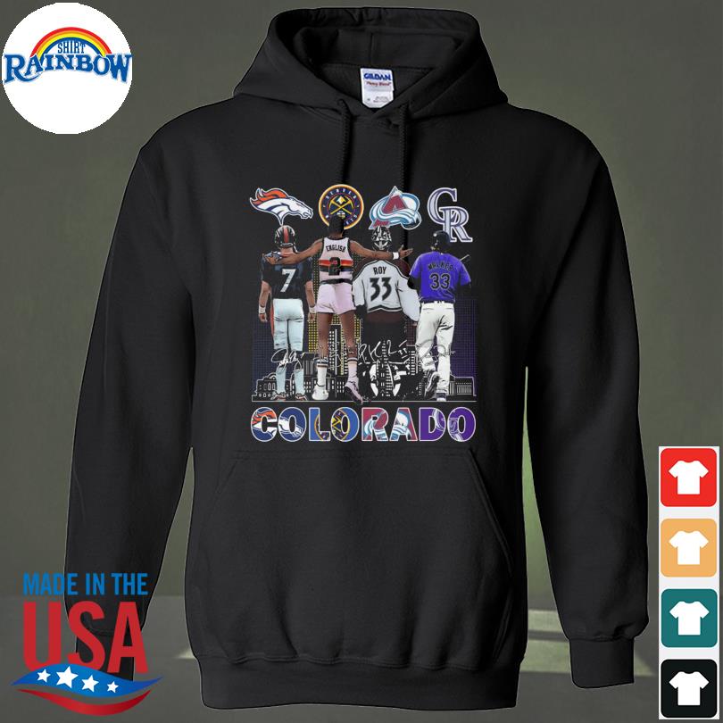 Official colorado Avalanche Rockies Denver Broncos Nuggets City Champions T  Shirt, hoodie, sweater, long sleeve and tank top