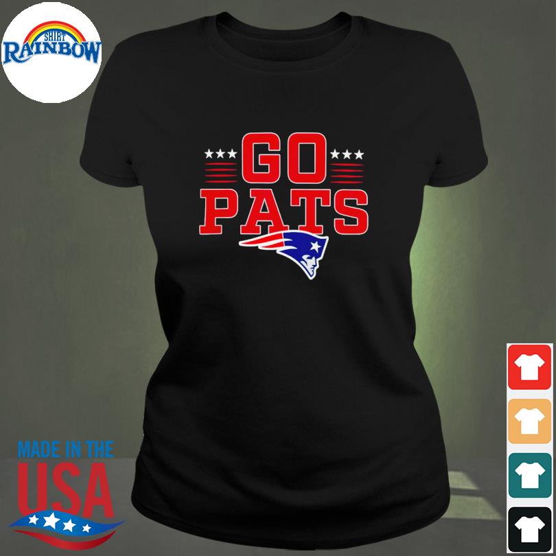 New England Patriots Go Pats Profile Big & Tall Two Sided Shirt