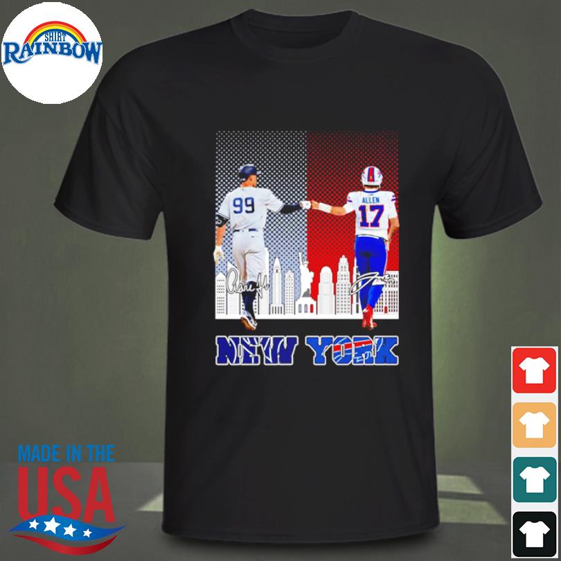 Aaron Judge and Josh Allen New York City signatures shirt, hoodie