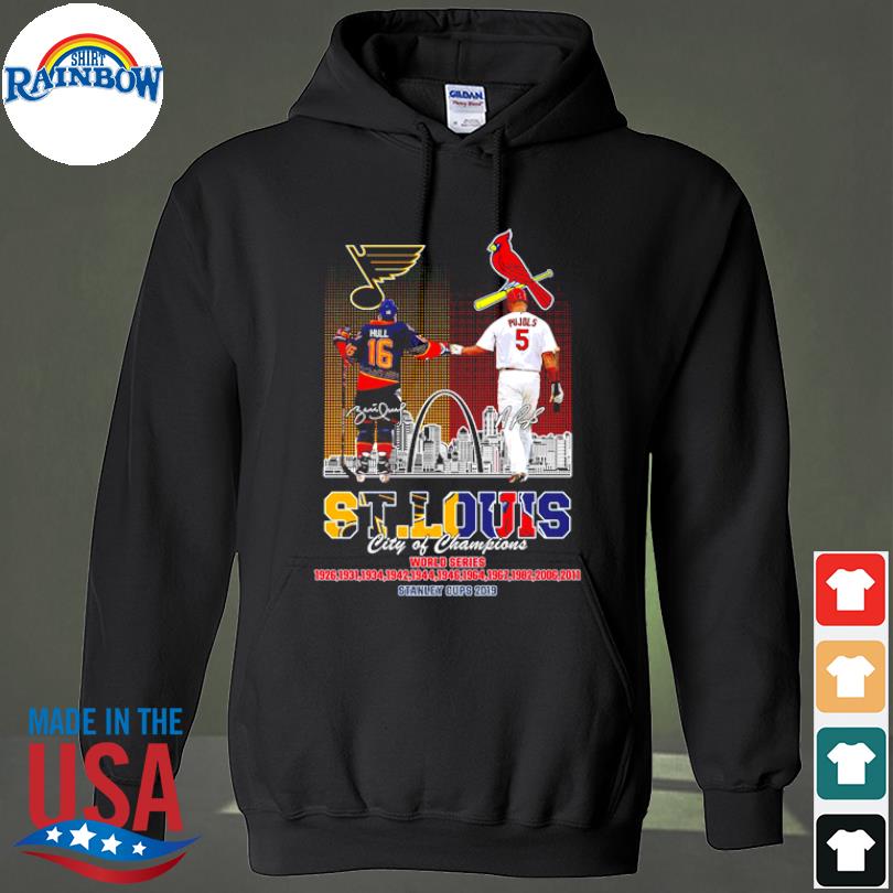 ST Louis City Of Champions Cardinals And Blues St. Louis Cardinals St. Louis  Blues signature shirt, hoodie, sweater, long sleeve and tank top