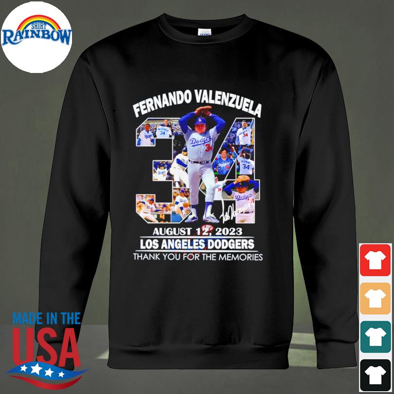 fernando Valenzuela Los Angeles Dodgers signature shirt, hoodie, sweater,  long sleeve and tank top