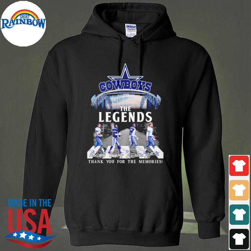 Dallas Cowboys abbey road The legends thank you for the memories shirt,  hoodie, sweater, long sleeve and tank top