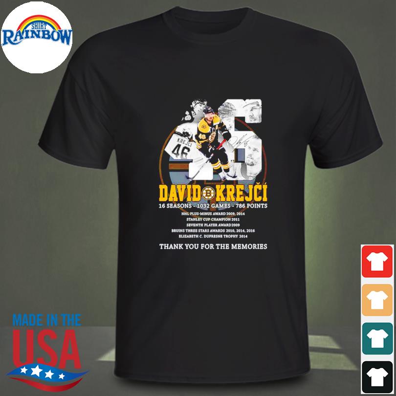 David Krejci August 14, 2023 Boston Bruins Thank You For The Memories T- Shirt, hoodie, sweater, long sleeve and tank top
