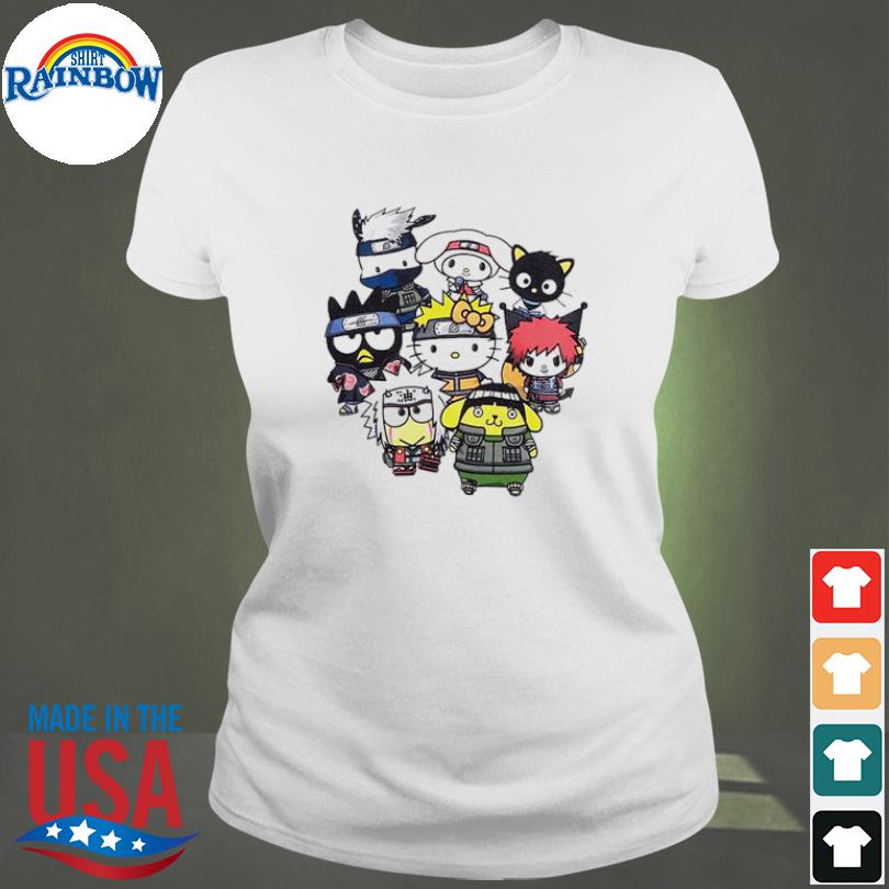 Women's Hello Kitty & Naruto T-Shirt with Long Sleeves 