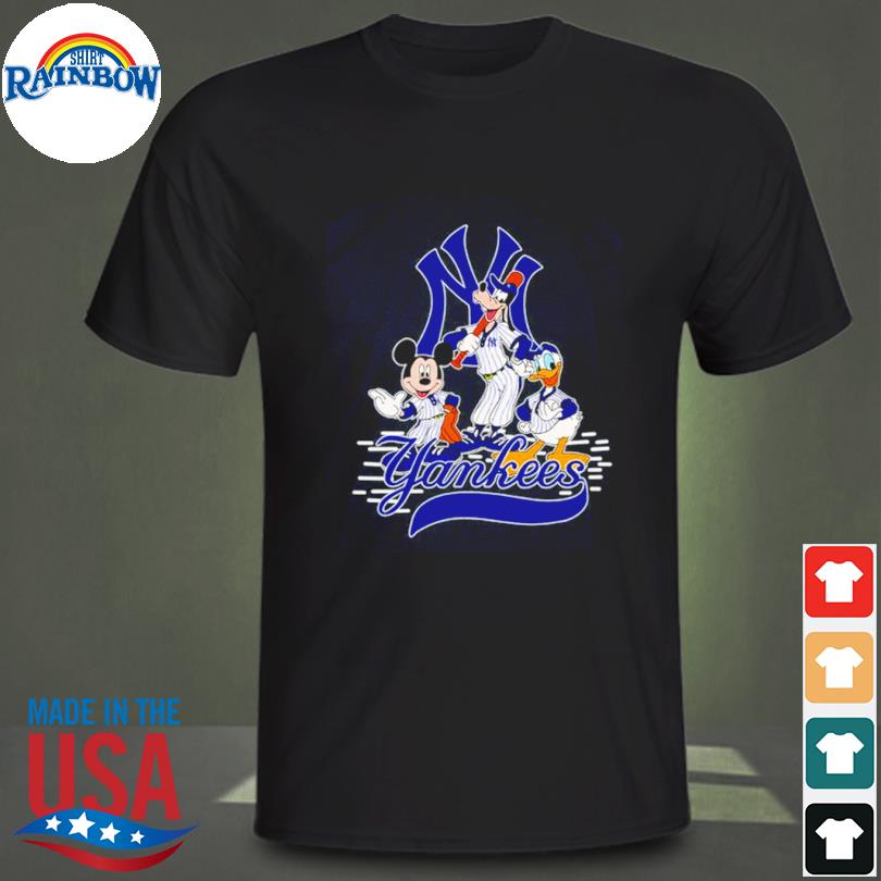 Mickey Mouse Pluto Donald Duck New York Yankees shirt - Kingteeshop