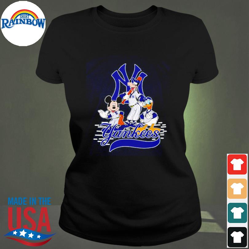 Mickey Mouse Pluto Donald Duck New York Yankees T-Shirt - Kingteeshop