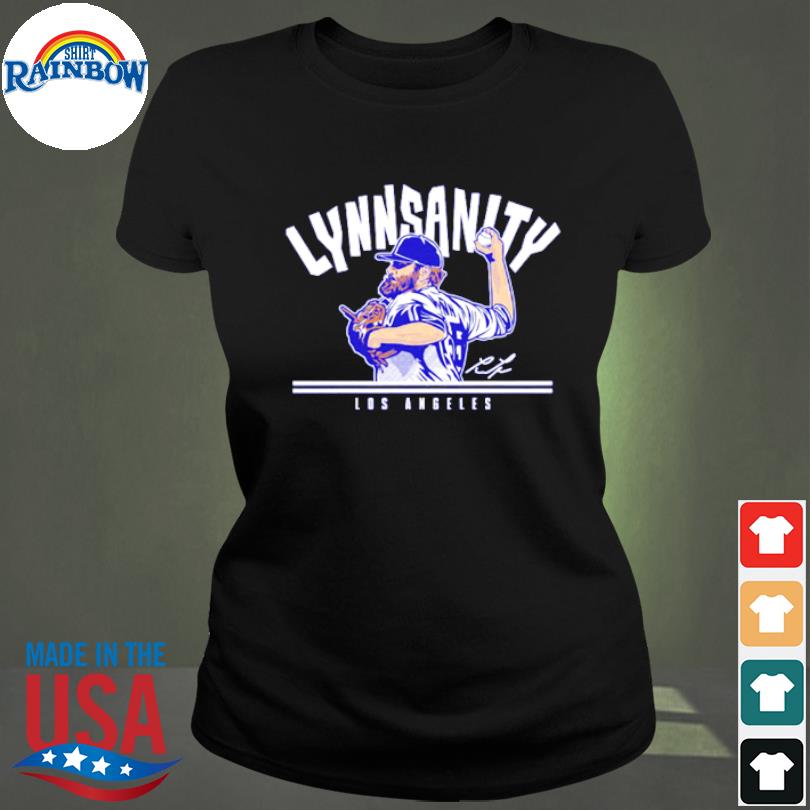 Lance Lynn: LA Lynnsanity - Los Angeles Baseball Long Sleeve T-Shirt