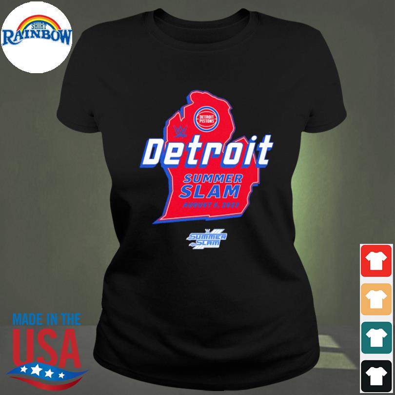 Sportiqe Summerslam 2023 X Detroit Pistons T-shirt