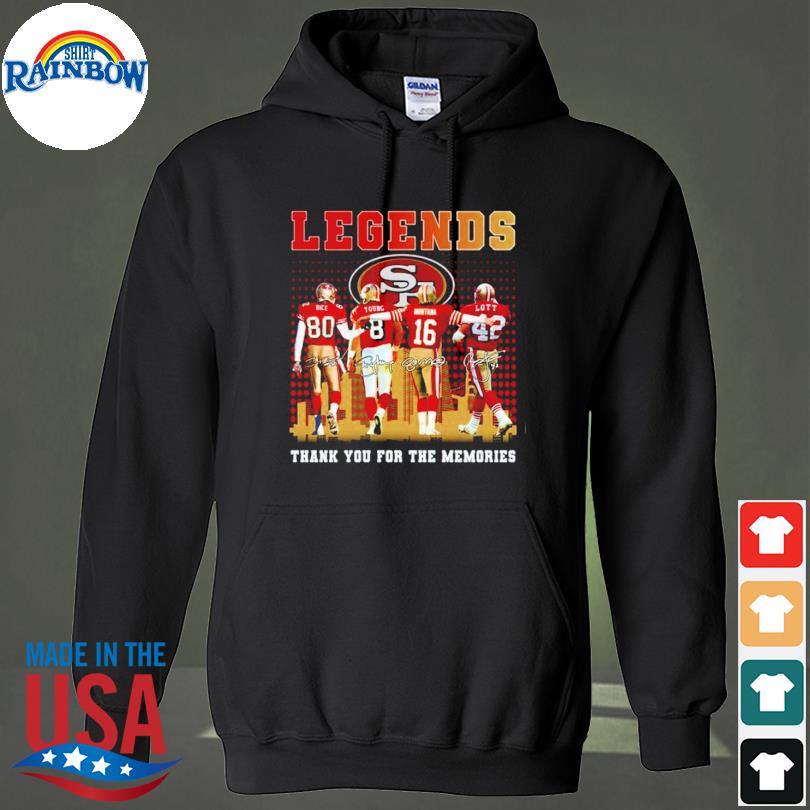 San Francisco 49ers Legends Thank You For The Memories Shirt