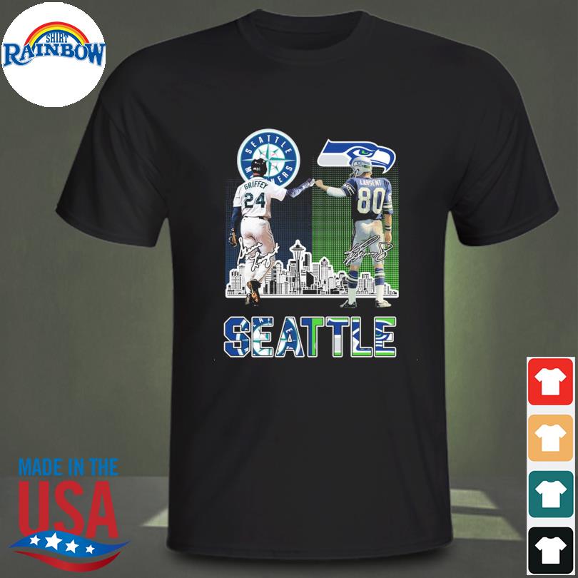 Seattle Seahawks Steve Largent And Seattle Mariners Ken Griffey City  Signatures Shirt, hoodie, sweater, long sleeve and tank top