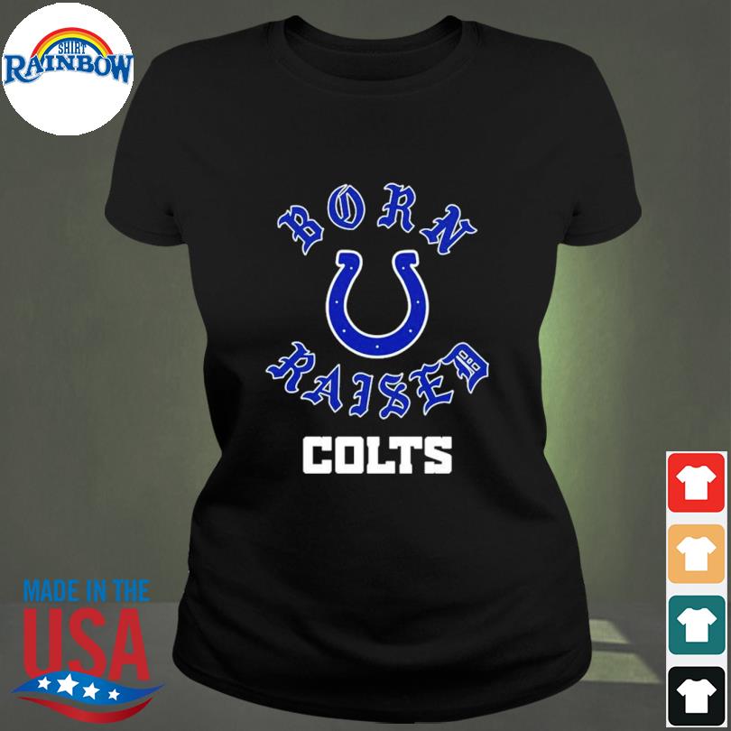 Unisex Born x Raised Black Indianapolis Colts Pullover Hoodie