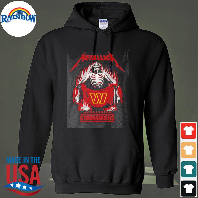 Metallica Collab Washington Commanders T-Shirt, hoodie, sweater, long  sleeve and tank top