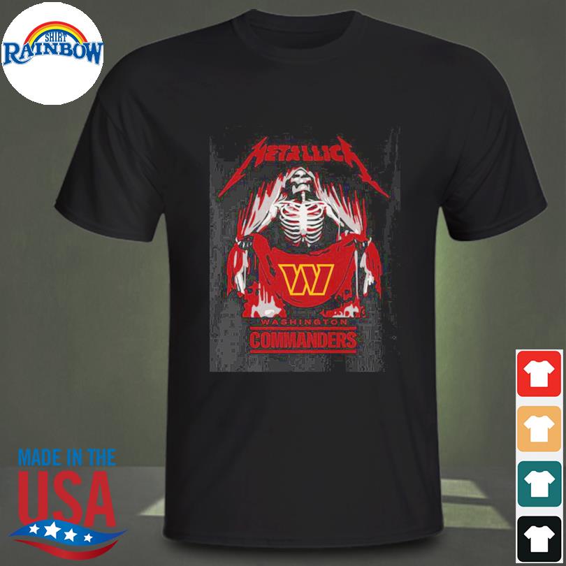 Official metallica Collab Washington Commanders T-Shirt, hoodie