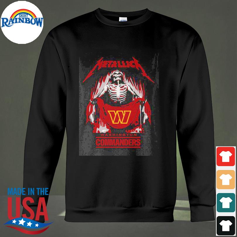 Metallica Collab Washington Commanders T-shirt - Shibtee Clothing