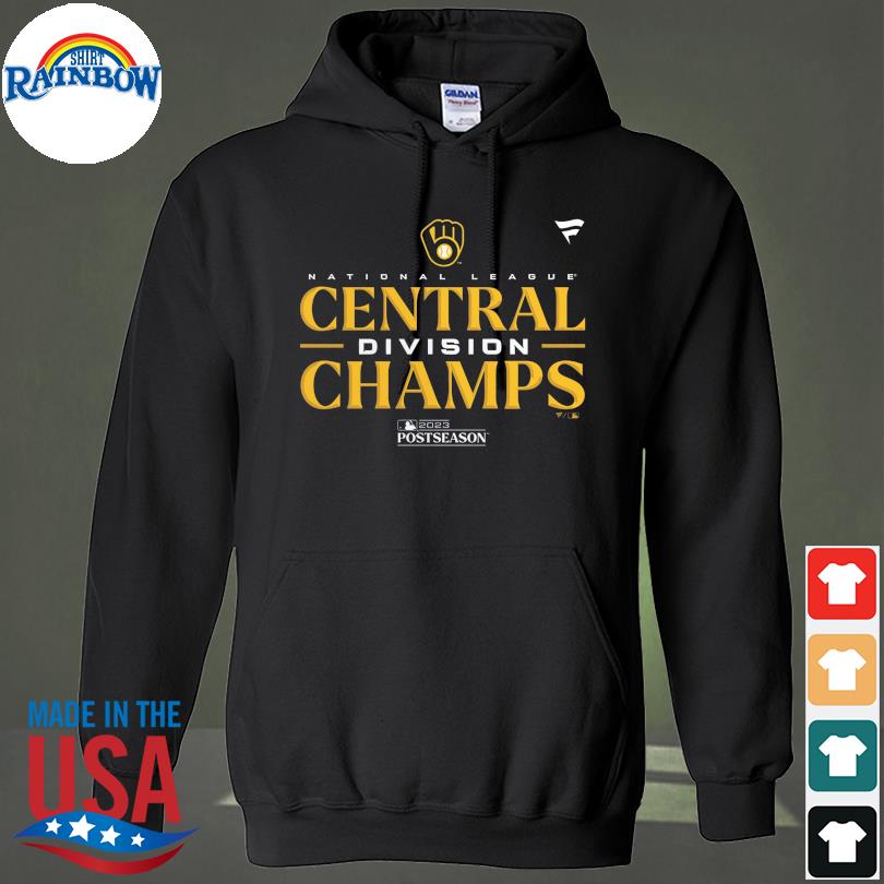 2023 NL Central Division Champions Milwaukee Brewers Youth Locker Room Shirt,  hoodie, sweater, long sleeve and tank top