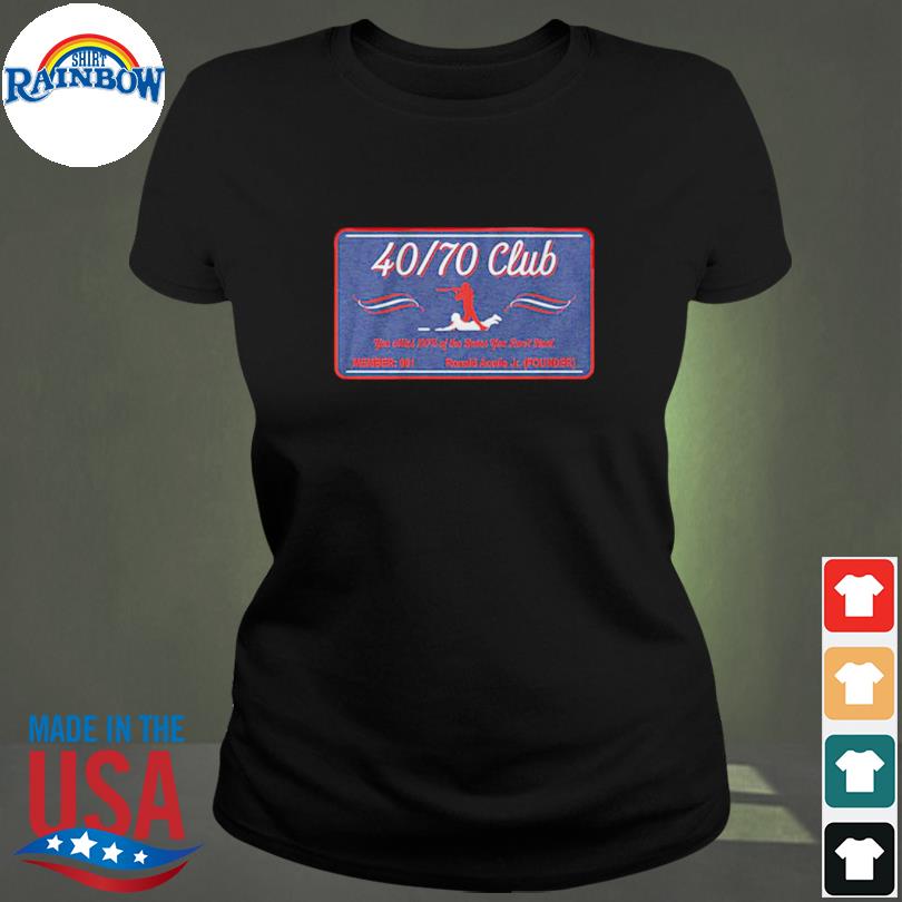 Ronald Acuña Jr 40/70 Club Card Atlanta Tee Shirt Hoodie Tank-Top Quotes