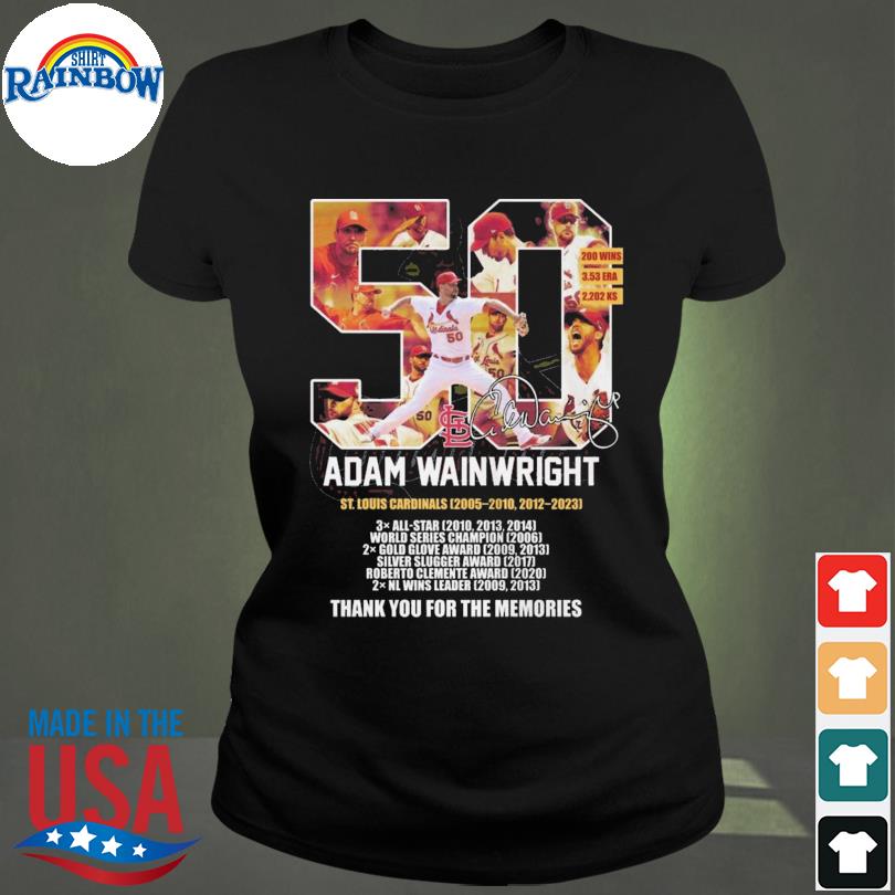 Adam Wainwright St Louis Cardinals 2005 2010 2012 2023 Thank You