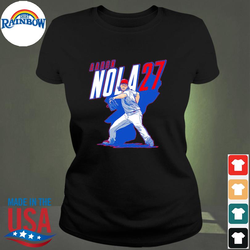 Aaron Nola Name And Number Mlbpa Shirt