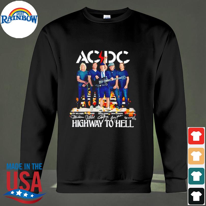 Acdc Highway To Hell Signature Unisex T-shirt Sweatshirt Hoodie