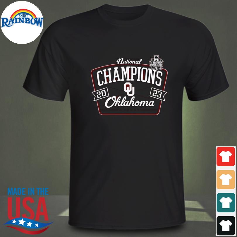 Unisex Blue 84 Crimson Oklahoma Sooners 2023 NCAA Softball Women's College World Series Champions Schedule T-Shirt Size: 3XL