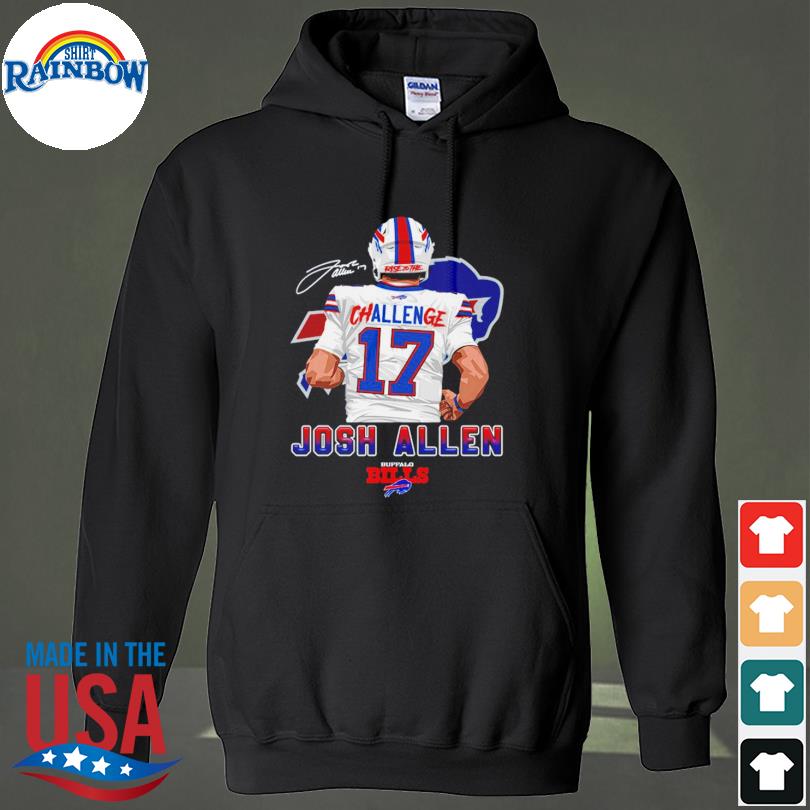 Buffalo Bills Challenge 17 Josh Allen Signature shirt, hoodie