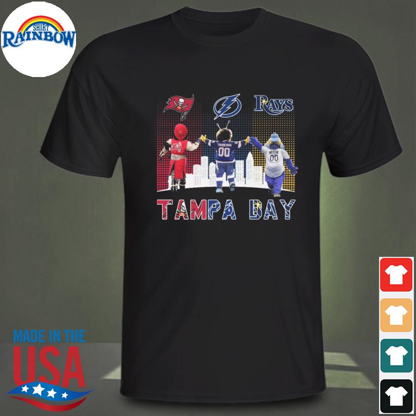 Tampa Bay Buccaneers Bay Rays Bay Lightning skyline logo shirt, hoodie,  sweater, long sleeve and tank top