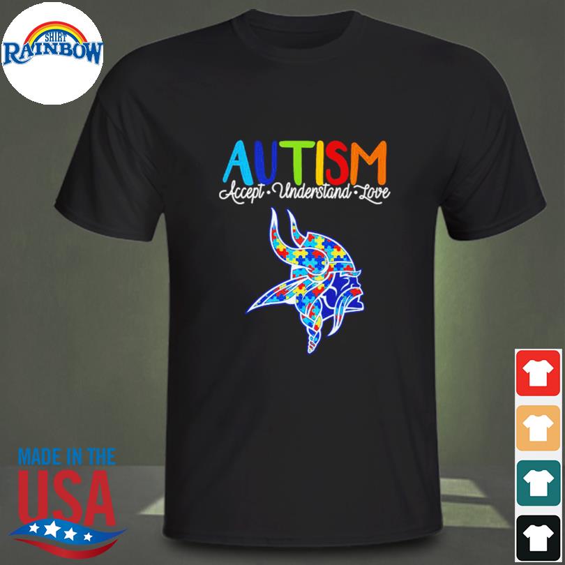 Minnesota Vikings NFL Autism Awareness Accept Understand Love Shirt -  Growkoc