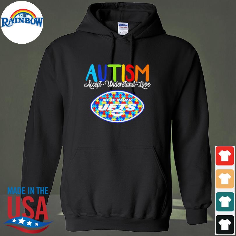 New York Jets NFL Autism Awareness Accept Understand Love Shirt - Growkoc