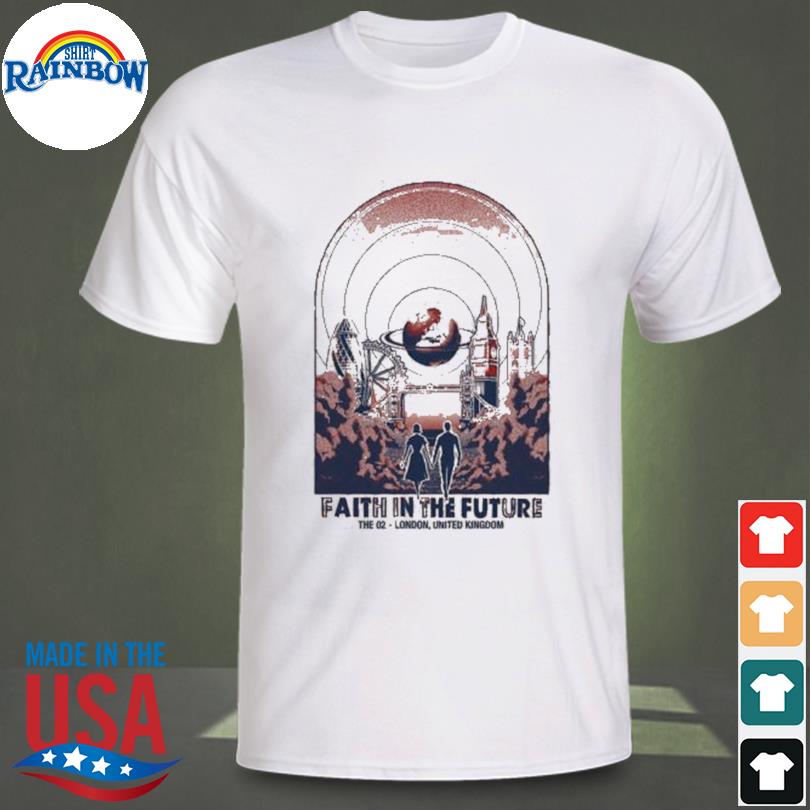 Faith in the future logo the o2 london world tour ecru attractive shirt