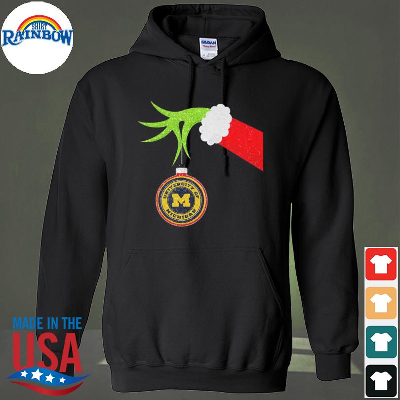 Grinch hand holding Louis Vuitton Ornament shirt, sweater, hoodie