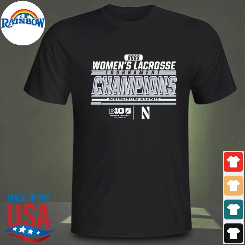 Northwestern Wildcats Blue 84 2023 Big Ten Women's Lacrosse Tournament Champions T-Shirt
